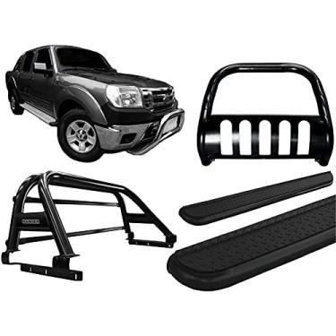 Imagem de Kit quebra mato+Estribo Chapa+Santo Ant Ranger 97 a 12 preto