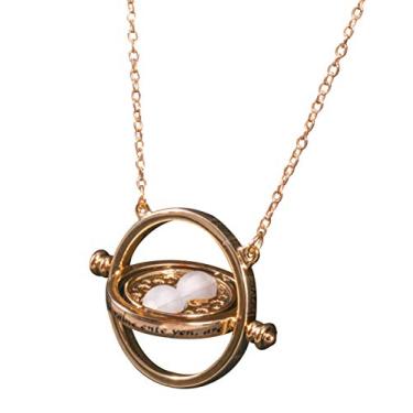 Imagem de Disguise Harry Potter Hermione Granger Time Turner Necklace, Replica Hour Glass Pendant, Costume Jewelry Gold