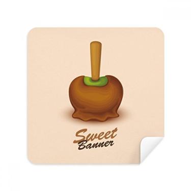 Imagem de Tecido de camurça marrom verde chocolate sorvete óculos pano limpador de tela tecido de camurça pacote com 2