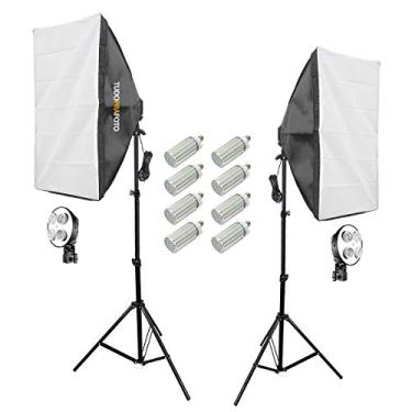 Imagem de Luz de Estúdio Softbox 50X70 + Lâmpadas de LED + Tripé