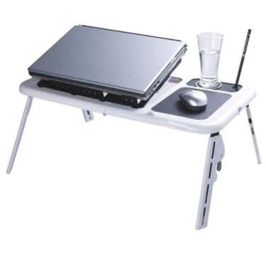Imagem de Mesa dobrável notebook table 2 cooler mousepad cabo usb