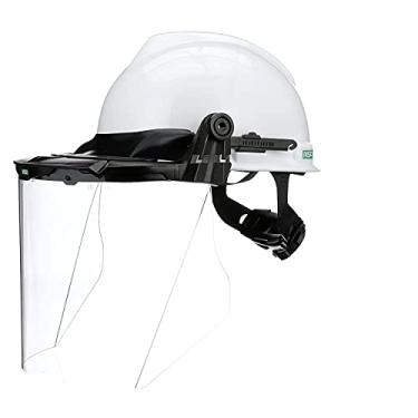 Imagem de MSA 10118695 Hard Hat w/Faceshield Brckt, FRNT BRM, Wht