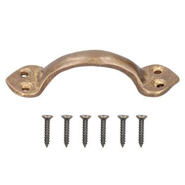 Imagem de Cabo de cobre antigo, cabo de mesa de cabeceira à prova de ferrugem maçaneta de porta móveis ferragens para porta quarto de cozinha (P)