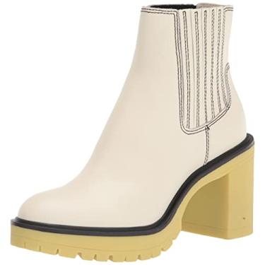 Imagem de Dolce Vita Bota feminina de cano curto, Couro branco/verde H2o, 39