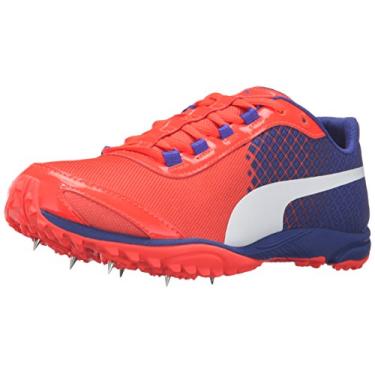 Imagem de PUMA Tênis de corrida feminino Evospeed Haraka V3 WN, Red Blast/Azul royal, 5.5