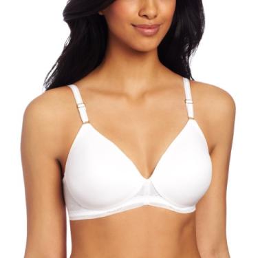 Imagem de Maidenform Sutiã feminino leve e confortável, Branco, 34DD