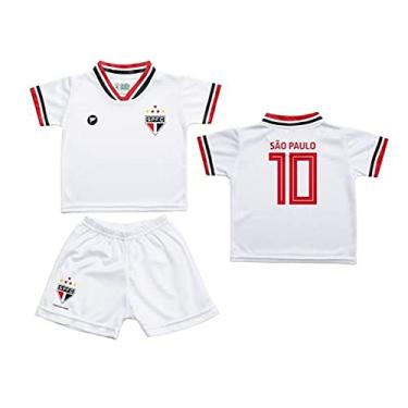Imagem de Conjunto São Paulo Uniforme Infantil Branco - Torcida Baby