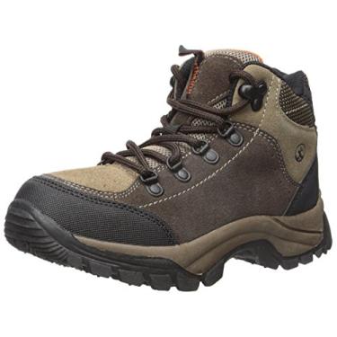 Imagem de Northside Bota de caminhada Lassen Mid Junior (infantil/criança pequena), Marrom/laranja, 13 Little Kid
