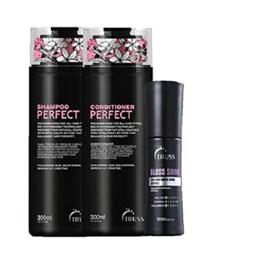Imagem de Truss Perfect Kit Shampoo 300ml Condicionador 300ml Gloss Shine 90ml