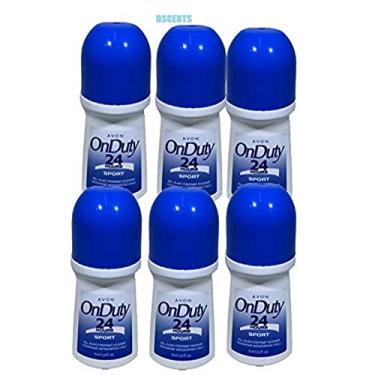 Imagem de Avon Desodorante antitranspirante On Duty 24 Hour Sport Roll On 6 ml. Lote 6 peças