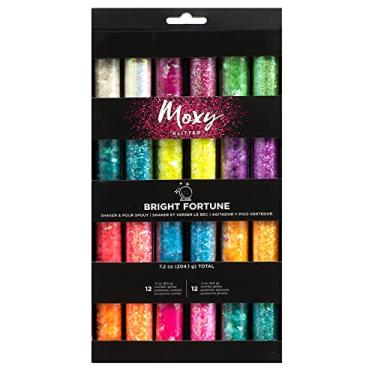 Imagem de Moxy Chunky & Confetti Glitter .3oz 24/Pkg-Bright Fortune -34007177