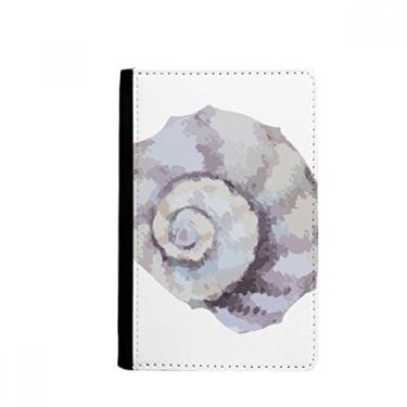 Imagem de Carteira colorida com ilustração de caracol da vida marinha porta-passaporte Notecase Burse capa para cartão, Multicolor