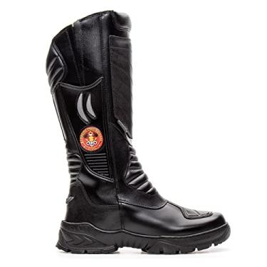 Imagem de Bota Longa Coturno Militar Unisex Bombeiro Civil 100% Couro (44)