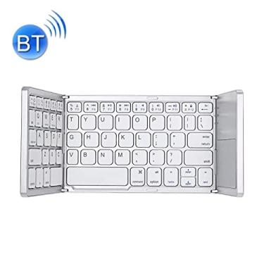Imagem de Acessórios para computador B033 Recarregável 3 vezes 64 teclas Bluetooth sem fio teclado com touchpad