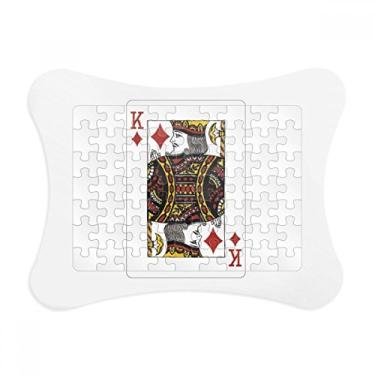 Imagem de Moldura de quebra-cabeça Diamond K com estampa de cartas de baralho