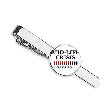 Imagem de Meio-vida processo de crise carregando gravata clipe de gravata, presente homem de negócios