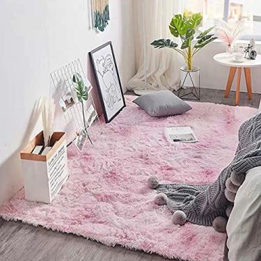 Imagem de jia cool Tapete de área original ultra macio, 50 x 200 cm, muitas cores, tapetes luxuosos, tapetes macios para uso interno, laváveis para quartos de crianças, decoração de casa de pelúcia para sala de estar, berçário, quarto, rosa