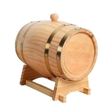 Imagem de Generic Dispensador de barril de uísque, barril de envelhecimento em carvalho, barril de vinho em madeira, barril de vinho em carvalho para uso doméstico, 1L