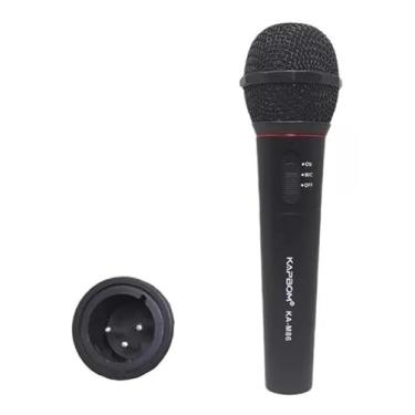 Imagem de Microfone com fio para karaokê, (preto) – Microfone vocal dinâmico unidirecional – Microfone plug-in para karaokê, ampli