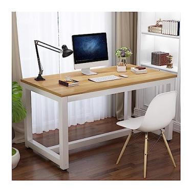 Imagem de Mesa de computador de aço reforçado PC extensão de mesa dupla simples moderna economia doméstica jogos mesa de quarto mesa de escritório mesa de PC (cor: 10, tamanho: 120 * 50 * 74 cm)