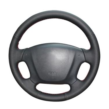 Imagem de Capa de volante, para Kia Carens 2007-2011, personalize couro costurado à mão DIY