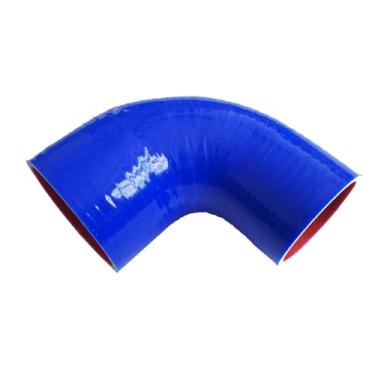 Imagem de JOIUYOLJ Mangueira de cotovelo de redução de 90 graus ID 3 a 8.9 cm (76 mm a 89 mm) para tubo de admissão de ar direto universal Turbo Intercooler reforçado 4 camadas 5,4 mm (90D-ID76-89)