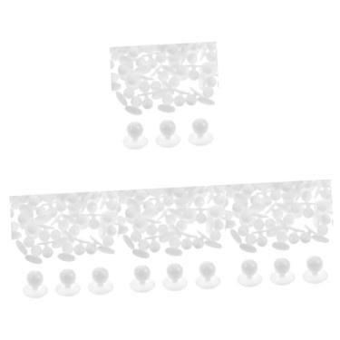 Imagem de Operitacx 400 Peças Botões DIY Chef Botões Decoração Da Mão Botões De Alternância Vestuário Bola Botões Decorativos Conveniente Casaco Preto Roupas Práticas Botões Camisa Conjunto Branco