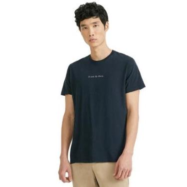 Imagem de Camiseta Foxton Masculina O Som da Chuva Azul Marinho-Masculino