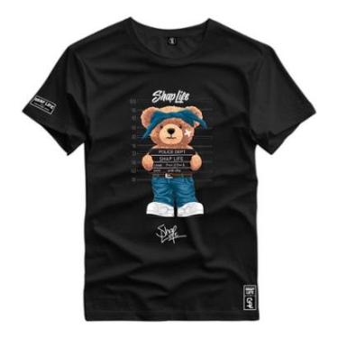 Imagem de Camiseta Personalizada Urso Gangsta Hip-Hop Street Shap Life-Unissex