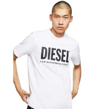 Imagem de Camiseta Diesel Masculina T-Just Logo Branca-Masculino