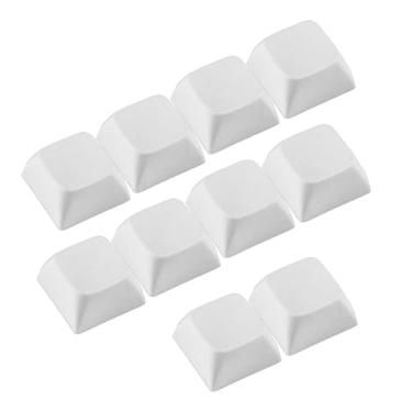 Imagem de BANYUP 10 peças 1U XDA Profile Keycap conjunto de teclas multicoloridas PBT em branco instalação de teclado mecânico teclas elegantes
