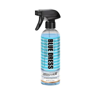 Imagem de Nanoskin Vestido azul premium curativo 473 ml - curativo pulverizável interior e exterior para detalhes de carro | Funciona em pneu, vinil, borracha, plástico e acabamento | Seguro para carros,