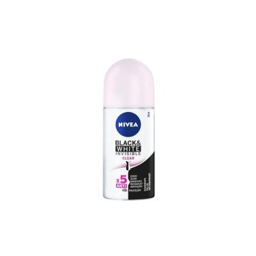 Imagem de Desodorante Antitranspirante Roll-On Nivea Black & White Invisible Clear Feminino 48H 50Ml 
