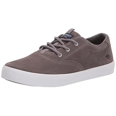 Imagem de Sperry Kid's Spinnaker Washable Sneaker, Grey, 3.5 Medium