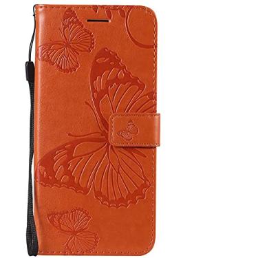 Imagem de Capa de telefone com alça de couro da moda Capa de carteira para Samsung Galaxy J5 J7 2016 J510 J710 J2 Core J4 Prime J6 Plus J8 Pro 2018 Flip PU, G6, laranja, para Samsung J5 2016 J510