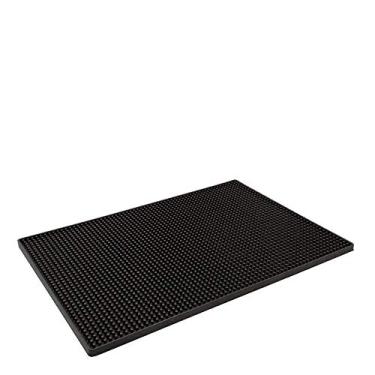 Imagem de Tapete Escorredor de Silicone Preto 46X30CM