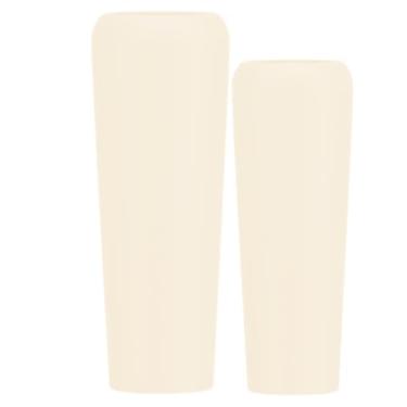 Imagem de Jogo Vasos Vietnamita 80cm E 65cm Fibra De Vidro Auto Brilho (Areia Fosco)