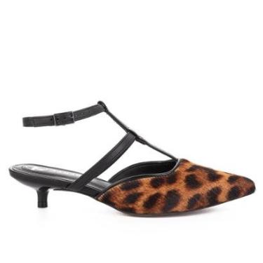 Imagem de Sapato Tanara de Salto Baixo Animal Print-Feminino