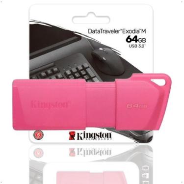Imagem de Pendrive kingston exodia dtxm 64gb, Rosa 64gb