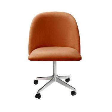 Imagem de Poltrona Decorativa Gaia Cadeira com Rodinhas Escritório, Home office 