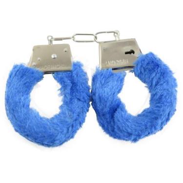 Imagem de Algemas em Metal Com Pelúcia YOUVIBE, Azul