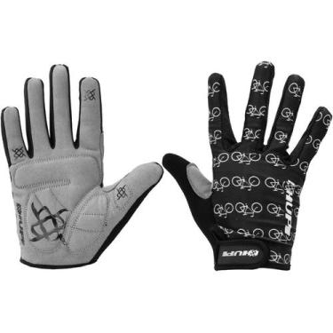 Imagem de Luva HUPI Dedo Longo Love Bike Preto, Preto, P