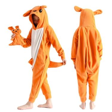 Imagem de unicorns family Pijama infantil unissex de animal, macacão infantil Flanne, cosplay de Halloween, roupa de casa/roupa de dormir, Daishu, 10-12 Anos