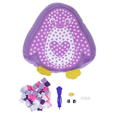 Imagem de Travesseiro animal DIY de pelúcia artesanal, seguro e estável, cores brilhantes, brinquedo de descompressão para crianças, com kits DIY, baleia 33288 (Pinguim 33688)
