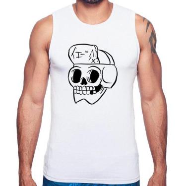 Imagem de Regata Skull Skeleton - Foca na Moda, Branco, M