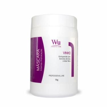 Imagem de Máscara Capilar Vinho Profissional 1Kg de Intensa Hidratação - Wu Cosm