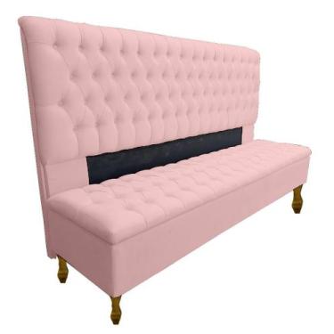 Imagem de Kit Cabeceira + Recamier Iza Para Cama Box Casal Queen 158 Cm - Suede 