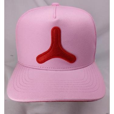 Imagem de Bone alcool rosa logo vermelha