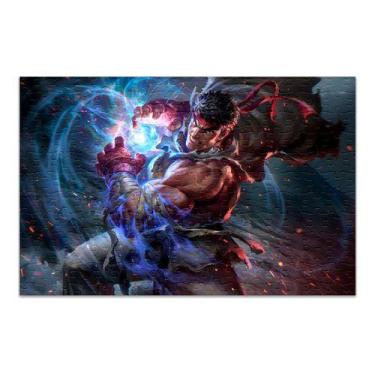 Imagem de Quebra-cabeça Personalizado Street Fighter Ryu 48 Peças - Pomps Geek