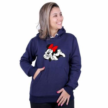 Imagem de Blusa Moletom Minnie Desenho Animado Lançamento Moda Casual - Milene S